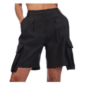 Partow Caden Cargo Shorts in Black.